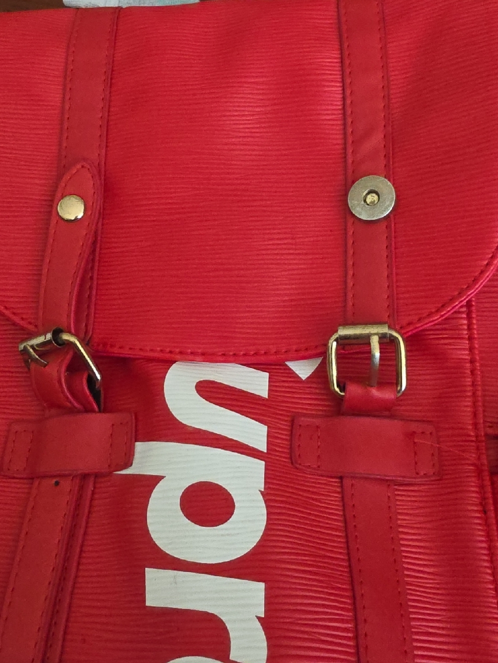 Red Drawstring Backpack - Picture 5 of 5